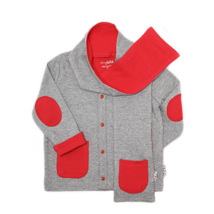 Keep Me Warm: Cardigan with Scarf Set