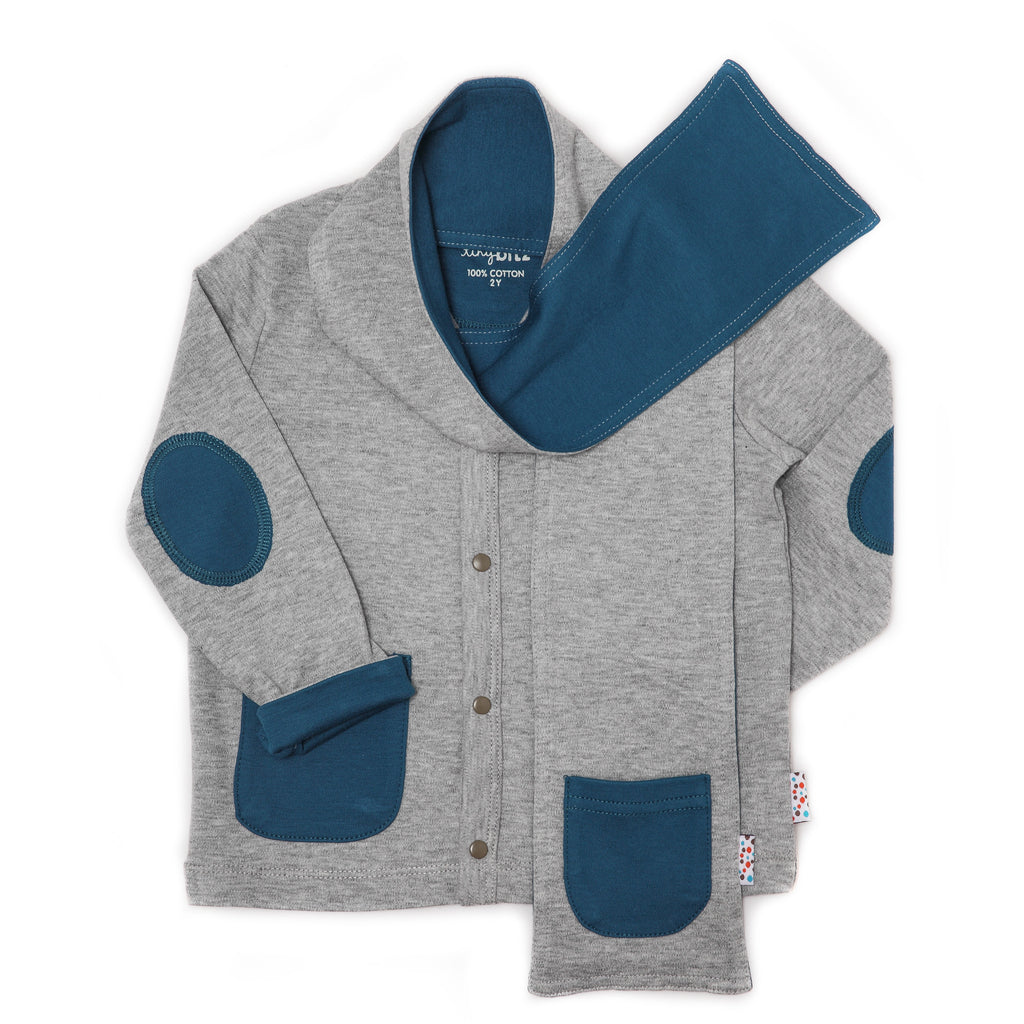 Keep Me Warm: Cardigan with Scarf Set